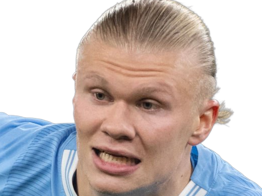 Sticker erling haaland haland braut cyborg homme sportif footballeur norvegien anglais blond yeux bleus vingtaine vingtenaire par Dark-63