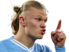 erling haaland haland braut cyborg homme sportif footballeur norvegien anglais blond yeux bleus vingtaine vingtenaire