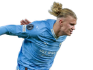 erling haaland haland braut cyborg homme sportif footballeur norvegien anglais blond yeux bleus vingtaine vingtenaire
