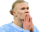 erling haaland haland braut cyborg homme sportif footballeur norvegien anglais blond yeux bleus vingtaine vingtenaire
