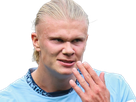 erling haaland haland braut cyborg homme sportif footballeur norvegien anglais blond yeux bleus vingtaine vingtenaire