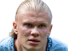 erling haaland haland braut cyborg homme sportif footballeur norvegien anglais blond yeux bleus vingtaine vingtenaire