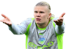 erling haaland haland braut cyborg homme sportif footballeur norvegien anglais blond yeux bleus vingtaine vingtenaire