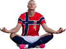 erling haaland haland braut cyborg homme sportif footballeur norvegien anglais blond yeux bleus vingtaine vingtenaire