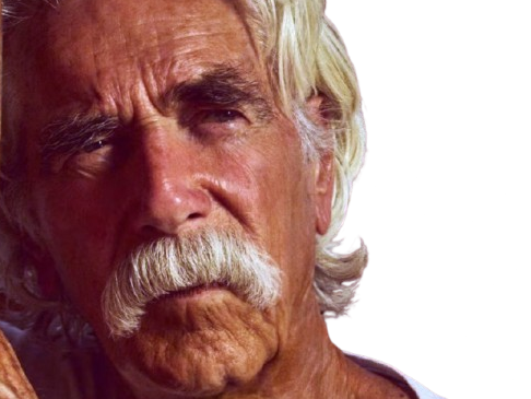 Sticker sam elliott acteur americain vieux homme cheveux blancs moustache par PubliusOvidius