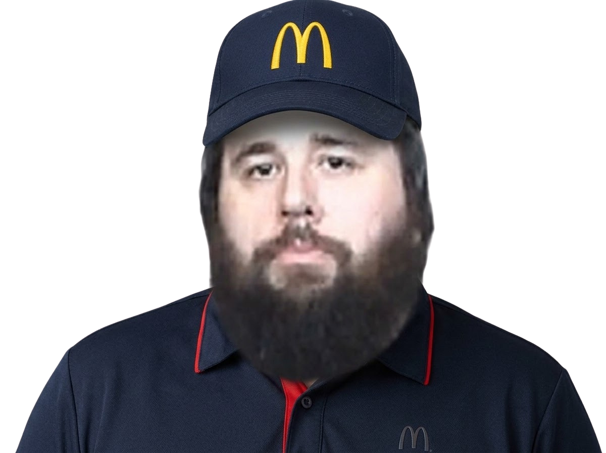 Sticker hooper menu jrpg rpg menuman macdo mcdo macdonalds casquette par AntiHooper
