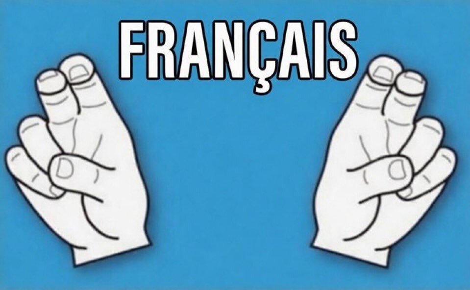 Sticker guillemet francais qlf chance mains par Chatsuffit