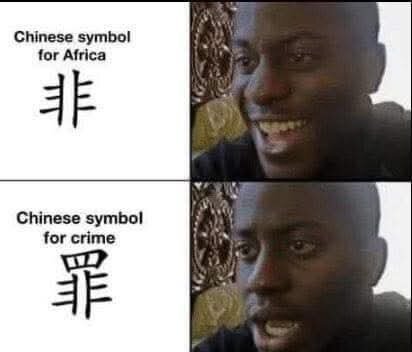 Sticker crime afrique traduction qlf chance pls chine par Chatsuffit