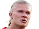 erling haaland haland braut cyborg homme sportif footballeur norvegien anglais blond yeux bleus vingtaine vingtenaire