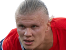 erling haaland haland braut cyborg homme sportif footballeur norvegien anglais blond yeux bleus vingtaine vingtenaire