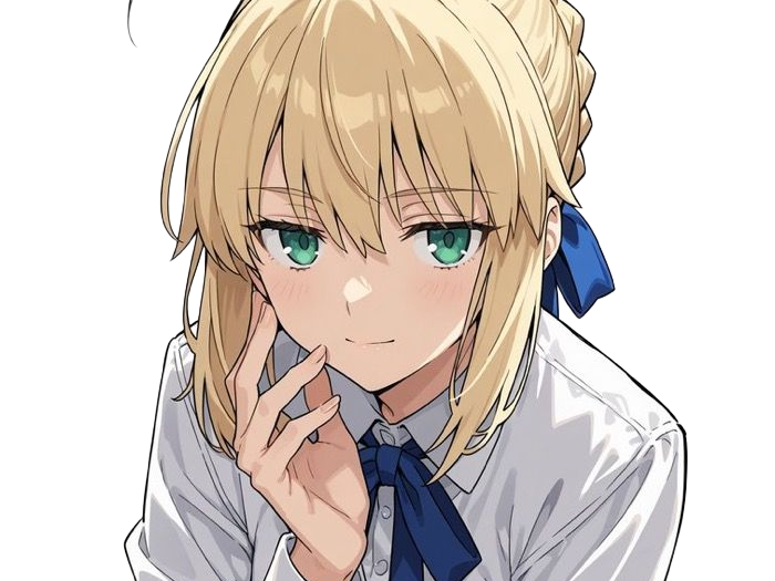 Sticker auroria moupe fate saber meilleure waifu de qualite artoria reine bretagne par Dark-63