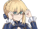 auroria moupe fate saber meilleure waifu de qualite artoria reine bretagne lunettes