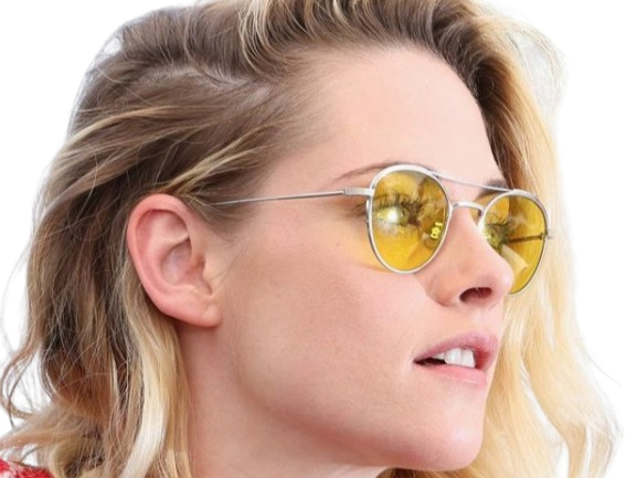 Sticker kristen stewart actrice americaine blonde yeux verts femme cannes lunettes annees 2022 2020s par PubliusOvidius