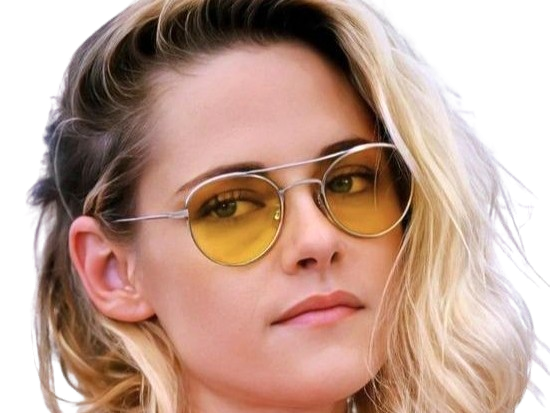 Sticker kristen stewart actrice americaine blonde yeux verts femme cannes lunettes annees 2022 2020s par PubliusOvidius