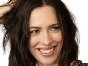 Sticker rebecca hall actrice femme anglaise britannique brune trentaine trentenaire yeux marron par PubliusOvidius