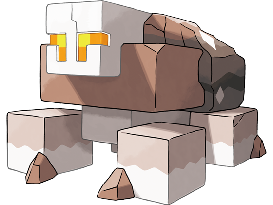 Sticker amassel naclstack jiodumu pokemon pkm jeu anime type roche 9g paldea halite par Dark-63