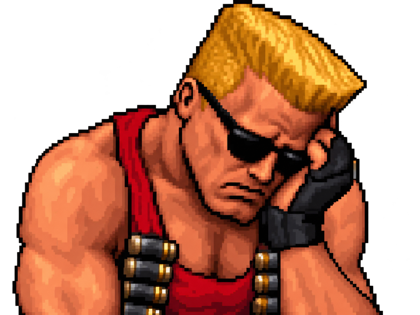 Sticker duke nukem triste depressif par Sakouille