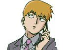 arataka reigen mob psycho 100 anime manga homme blond yeux noirs medium patron mentor