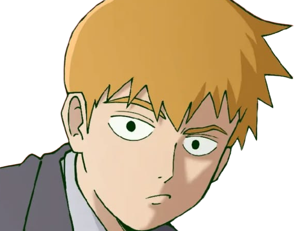 Sticker arataka reigen mob psycho 100 anime manga homme blond yeux noirs medium patron mentor par Dark-63
