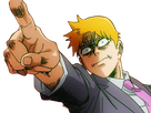 arataka reigen mob psycho 100 anime manga homme blond yeux noirs medium patron mentor