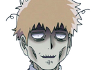 arataka reigen mob psycho 100 anime manga homme blond yeux noirs medium patron mentor