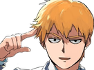 arataka reigen mob psycho 100 anime manga homme blond yeux noirs medium patron mentor