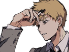 arataka reigen mob psycho 100 anime manga homme blond yeux noirs medium patron mentor