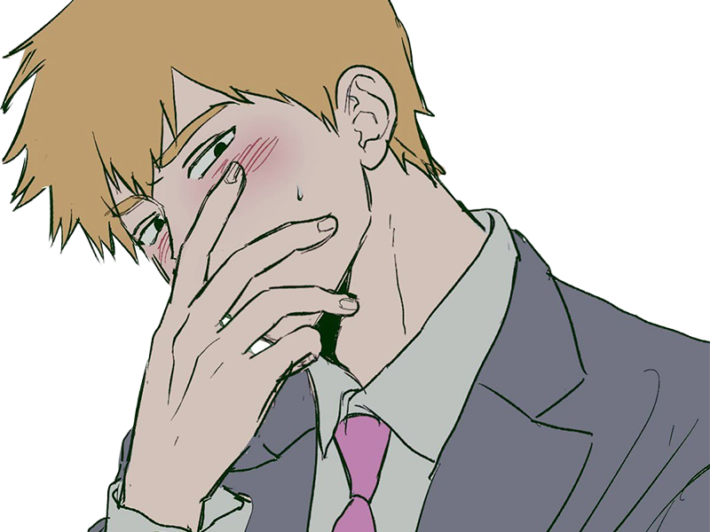Sticker arataka reigen mob psycho 100 anime manga homme blond yeux noirs medium patron mentor par Dark-63