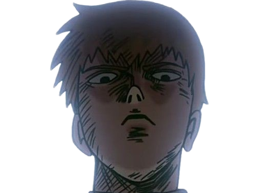 Sticker arataka reigen mob psycho 100 anime manga homme blond yeux noirs medium patron mentor par Dark-63