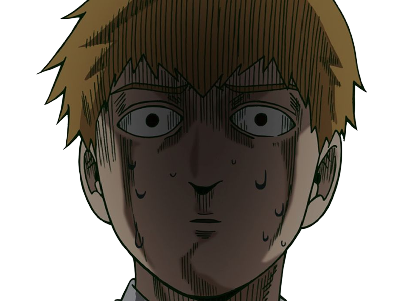 Sticker arataka reigen mob psycho 100 anime manga homme blond yeux noirs medium patron mentor par Dark-63