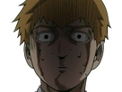 arataka reigen mob psycho 100 anime manga homme blond yeux noirs medium patron mentor