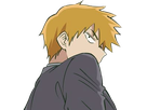 arataka reigen mob psycho 100 anime manga homme blond yeux noirs medium patron mentor