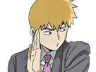 arataka reigen mob psycho 100 anime manga homme blond yeux noirs medium patron mentor