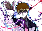 arataka reigen mob psycho 100 anime manga homme blond yeux noirs medium patron mentor