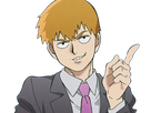 arataka reigen mob psycho 100 anime manga homme blond yeux noirs medium patron mentor