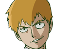 arataka reigen mob psycho 100 anime manga homme blond yeux noirs medium patron mentor