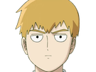 arataka reigen mob psycho 100 anime manga homme blond yeux noirs medium patron mentor
