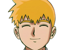 arataka reigen mob psycho 100 anime manga homme blond yeux noirs medium patron mentor