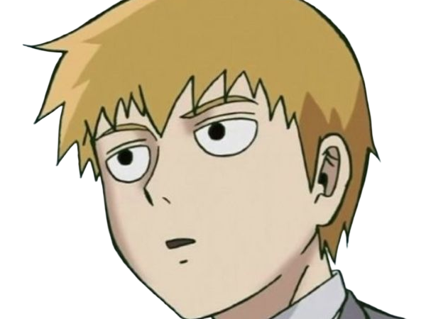 Sticker arataka reigen mob psycho 100 anime manga homme blond yeux noirs medium patron mentor par Dark-63