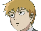 arataka reigen mob psycho 100 anime manga homme blond yeux noirs medium patron mentor
