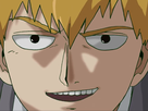 arataka reigen mob psycho 100 anime manga homme blond yeux noirs medium patron mentor