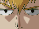arataka reigen mob psycho 100 anime manga homme blond yeux noirs medium patron mentor