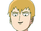 arataka reigen mob psycho 100 anime manga homme blond yeux noirs medium patron mentor