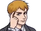 arataka reigen mob psycho 100 anime manga homme blond yeux noirs medium patron mentor