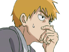 arataka reigen mob psycho 100 anime manga homme blond yeux noirs medium patron mentor