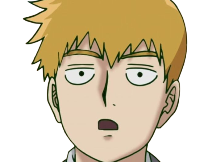 Sticker arataka reigen mob psycho 100 anime manga homme blond yeux noirs medium patron mentor par Dark-63