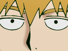 arataka reigen mob psycho 100 anime manga homme blond yeux noirs medium patron mentor