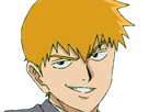 arataka reigen mob psycho 100 anime manga homme blond yeux noirs medium patron mentor