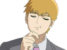 arataka reigen mob psycho 100 anime manga homme blond yeux noirs medium patron mentor