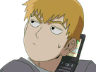 arataka reigen mob psycho 100 anime manga homme blond yeux noirs medium patron mentor